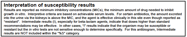 stanford antibiogram